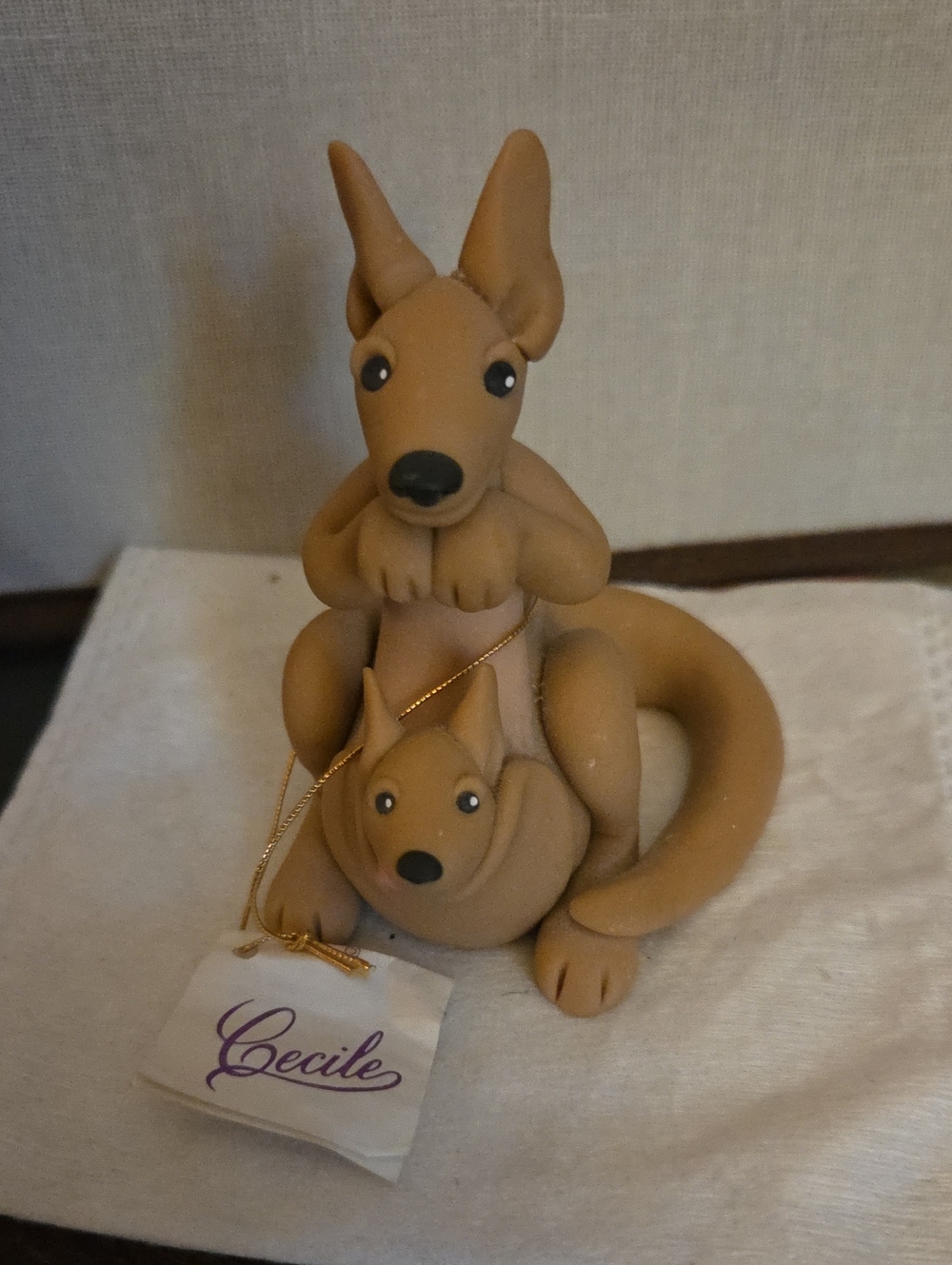Cecile Baird Kangaroo figurine